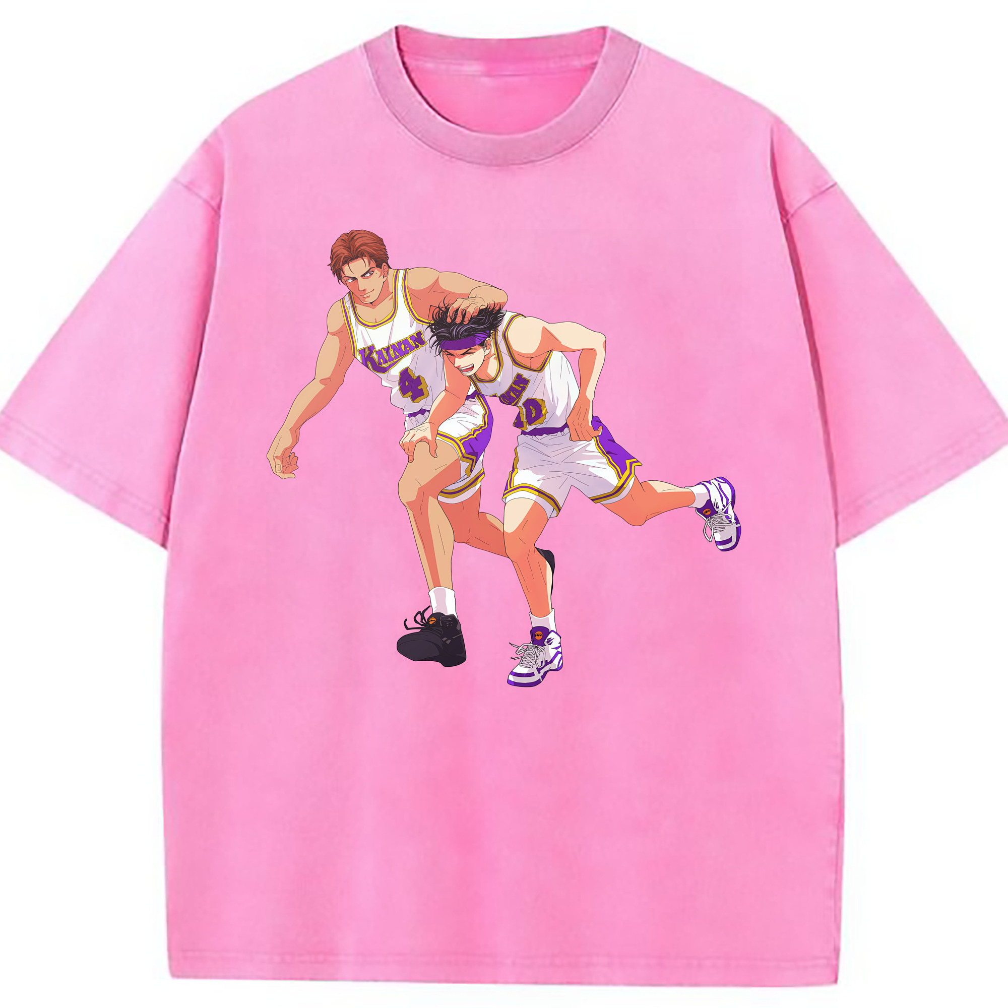 （画像用） SLAM DUNK／スラムダンク 綿100% ヴィンテージ風 半袖Tシャツ（フロントプリント）